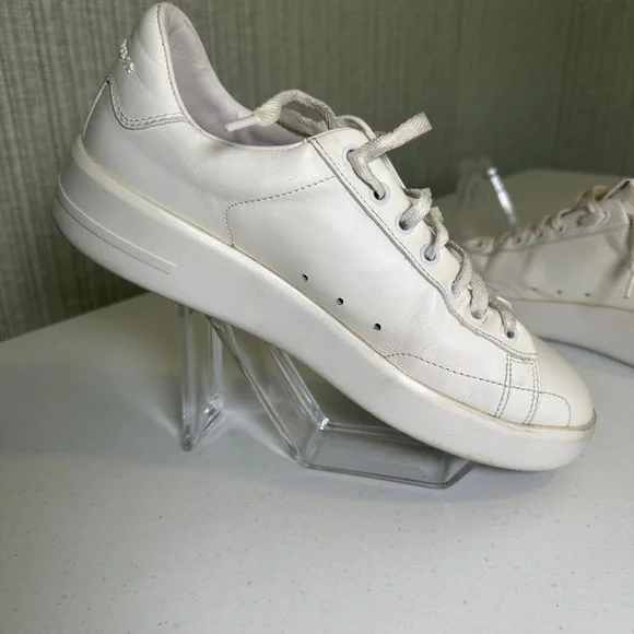 Golden Goose Purestar (GGDB/PURE) White Leather Sneakers, Size 9.5 - Picture 3 of 15
